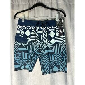 NWT Volcom Mod-Tech Boys Size 27 (14) Mod Ringer Board Shorts
